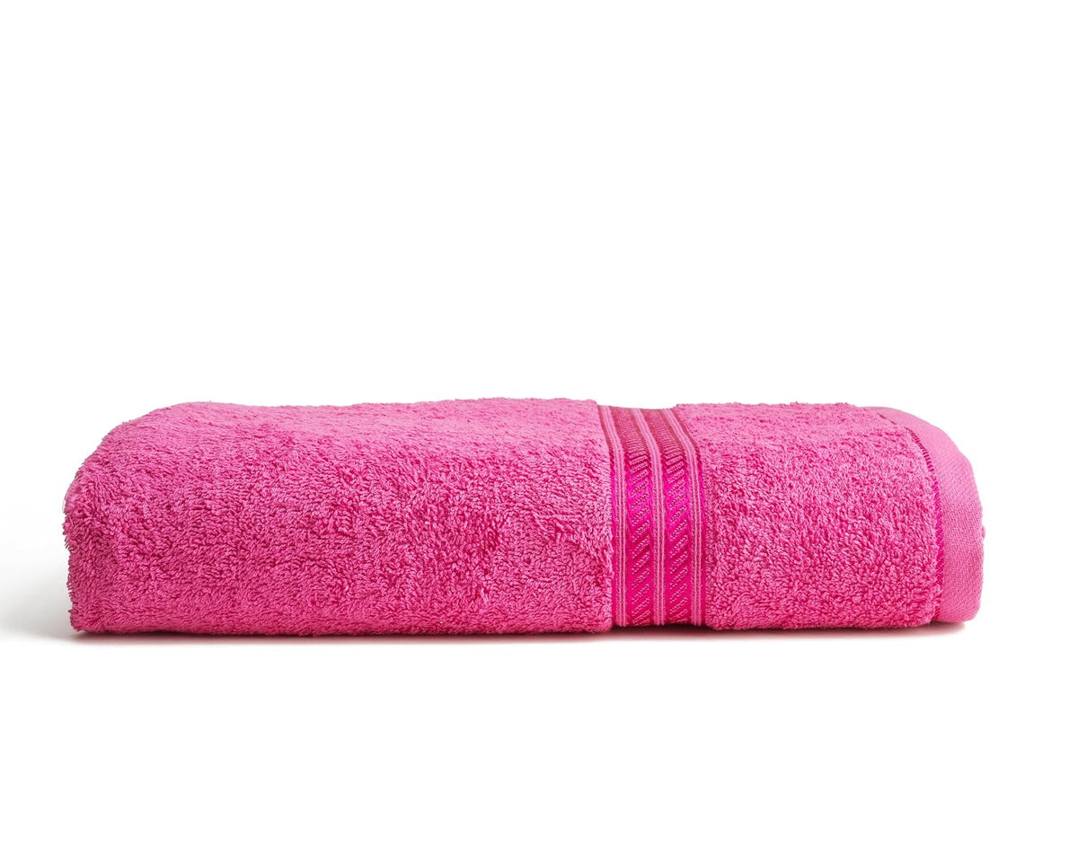 Comforic 100% Cotton Bath Towels 500 Gsm | Large Size Bath Towel For Men & Women Quick Dry, Super Soft & Absorbent Gym Towel, Travel Towel (Magenta Pink)