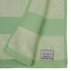 Mulberry Living Bamboo Bliss Bath Towel 1200 Gsm | Ultra-Soft, Eco-Friendly, Quick Dry & Highly Absorbent Bath Towel (Silver Grey & Neon Green) - 2 Pcs