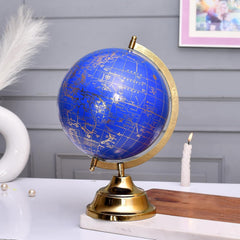 Educational World Globe With Heavy Metal & Metal Base, Home Decor, Political Globe, Office, For Kids & Students, 8 Inch, For Kids & Students Learning, Pack Of 1