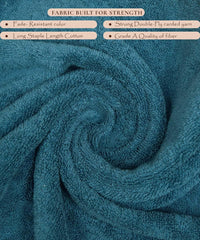 Rangoli Soft Absorbent Durable Towels Earthly Egyption Cotton Plush Oversized Bath Towel 600 Gsm (Turquoise Blue)