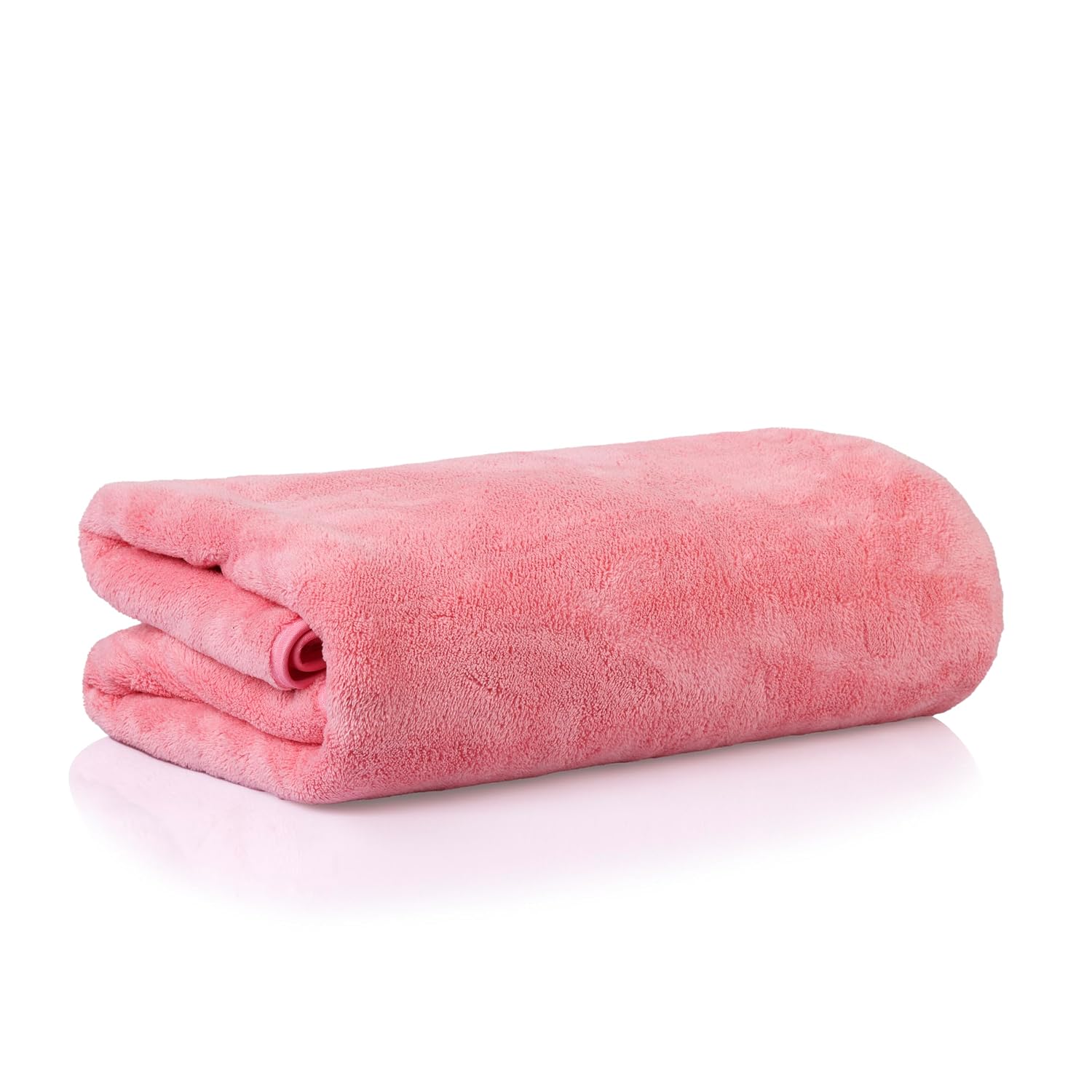 Glivary Microfiber Bath-Soft Towels 640 Gsm | With Hook Quick Dry Super Absorbent-Bath Towel For Men & Women (Pink & Purple) | Pack Of 2