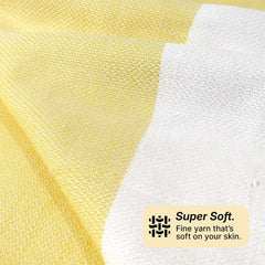 Indihaus 100% Bamboo Bath Towel 300 Gsm | Quick Dry, Fade Resistant, Skin Friendly, Ideal For Home, Gym & Travel (Sunshine Yellow)