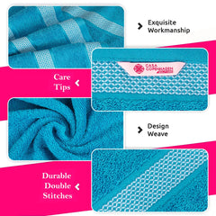 Casa Copenhagen Egyptian Cotton Solitiare 1 Pcs Large Bath Towel 500 Gsm (Teal Blue)