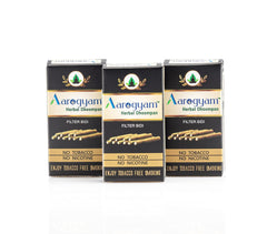 Aarogyam Herbals Filter Bidi 100% Tobacco & Nicotine Free Smoke For Cough, Cold & Relieve Stress - 10 Sticks In Each Packet P