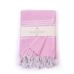 Haber Premium Basic Large Size 100% Cotton Towel 300 Gsm | Soft, Absorbent & Comfortable Quick Dry Bath Towels - Pink Paradise (1 Pcs)