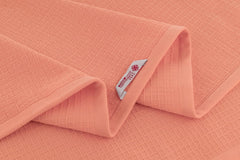 Casa Copenhagen Egyptian Cotton Waffle 1 Pcs Large Bath Towel 500 Gsm (Malibu Peach)