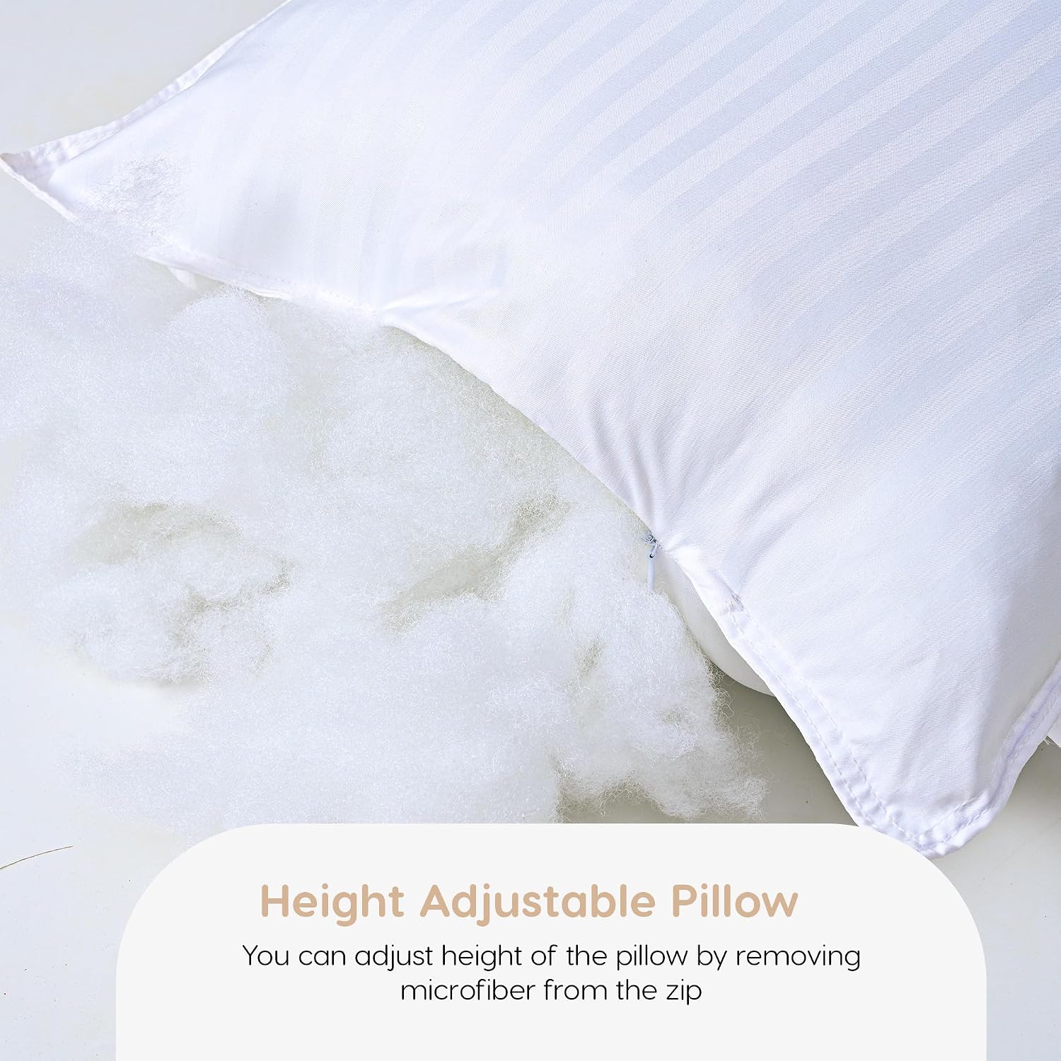 Luxury Hotel Collection Bed Pillows, King Size - 20 X 30 Inches | Adjustable Super Soft Down Alternative Pillows For Back, Side & Stomach Sleepers | Soft Pillow, Neck Support - Pack Of 2