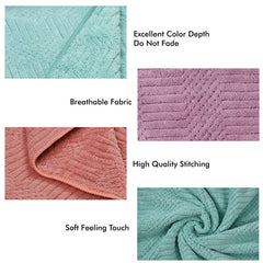 Urbanleaf Super Soft Microfiber Hand Towels, Gym & Workout Towels (3 Pieces, Multi Colors, 400 Gsm)