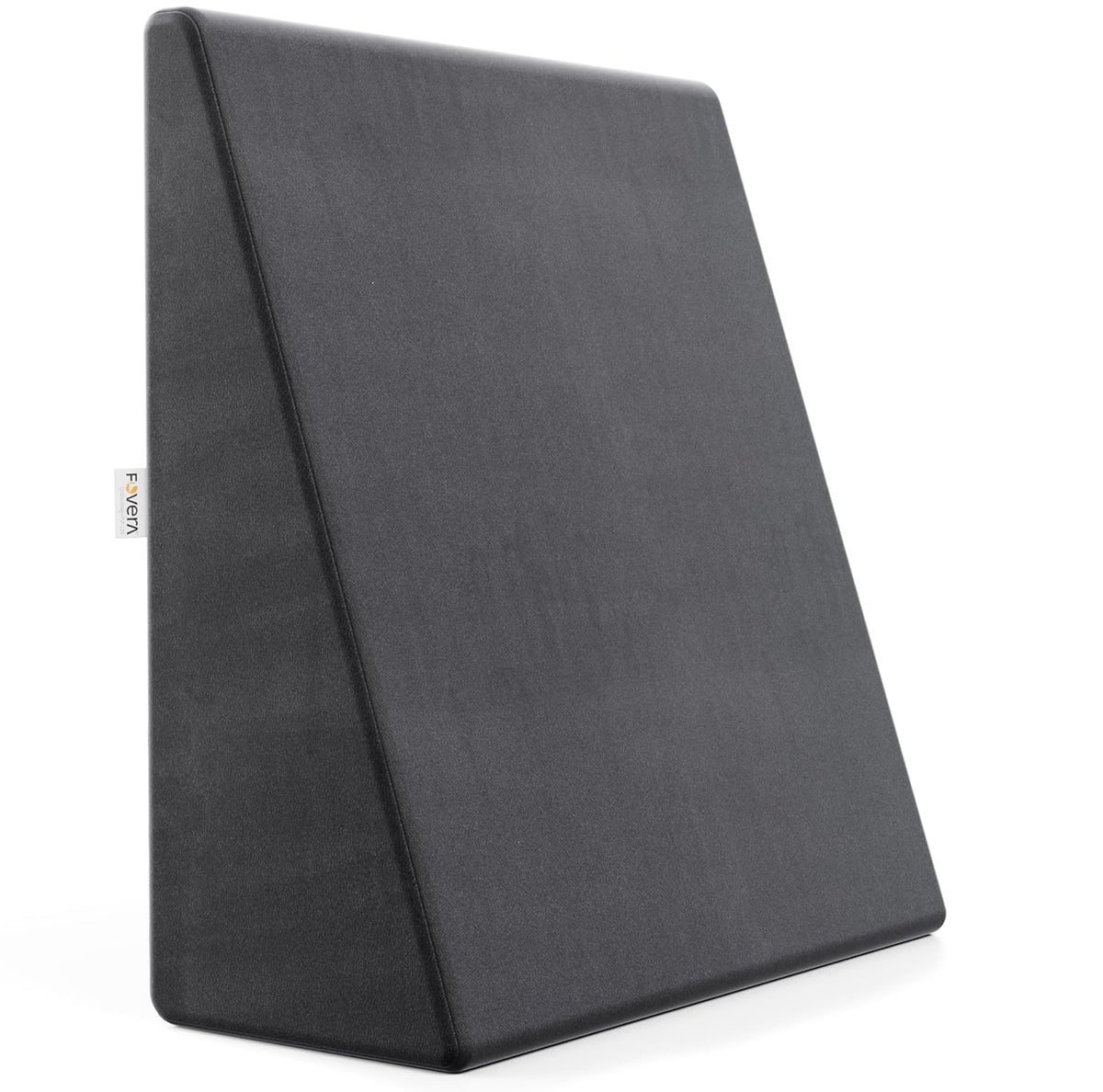 Wedge Pillow Memory Foam For Back Support, Velvet Dark Grey, Medium Size - 7 Inch | Acid Reflux, Snoring, Gerd, Leg Elevation, Pregnancy | Multipurpose Bed Wedge Pillow, Removable Cover