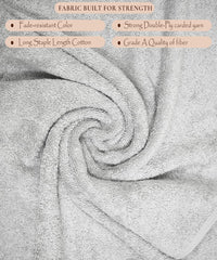 Rangoli Soft Absorbent Durable Towels Earthly Egyption Cotton Plush Oversized Bath Towel 600 Gsm (Grey)