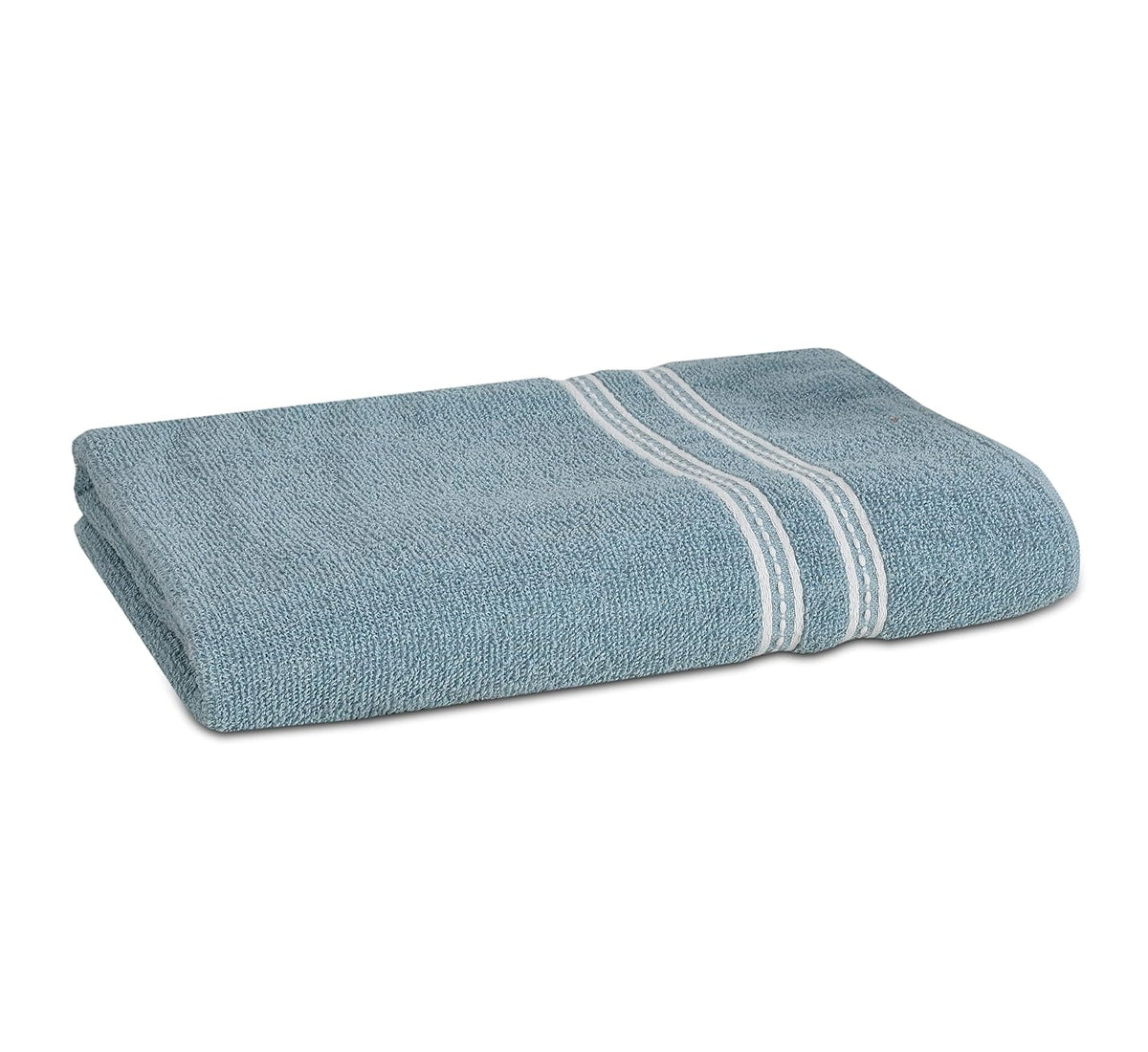 Cotton Bolls Polycotton Large Size Terry Cotton Bath Towel 400 Gsm (Light Blue)