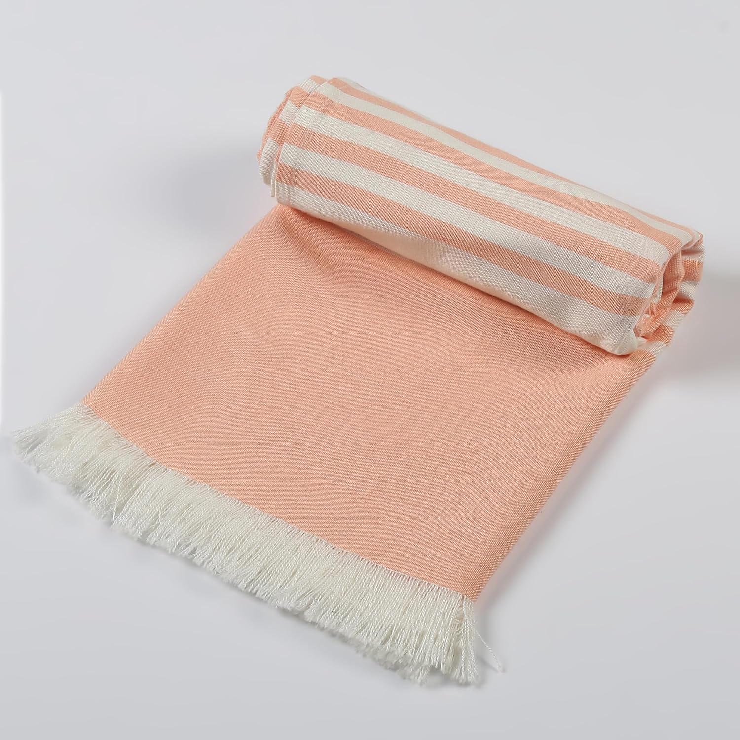Velve 100% Bamboo Bath Towel 270 Gsm | 2x Softer & Absorbent Than Cotton Towels | Skin Friendly With Non-Toxic Colors (Peach)