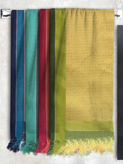 Athom Living Light Weight Cotton Premium Waffle Border Bath Towel | Pack Of 4 Multi7