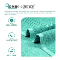 Home Elegance 100% Cotton Comfort Living Bath Towel 400 Gsm (Sea Green)- Pack Of 1