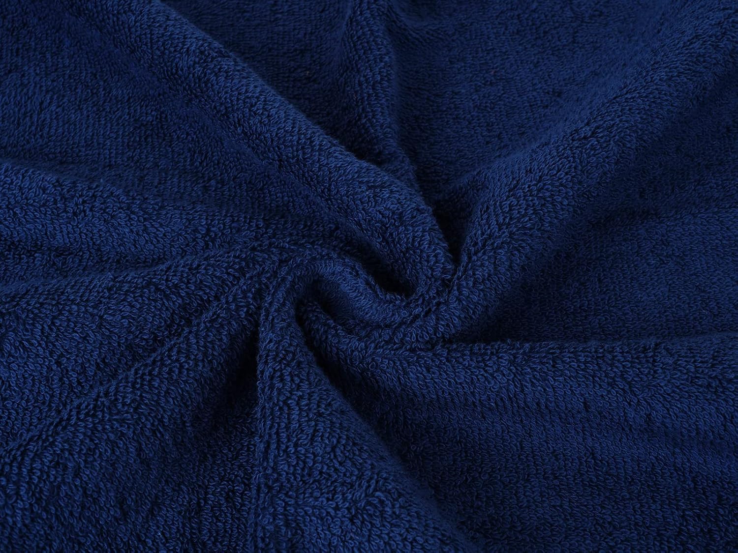 Casa Copenhagen Germany Design 2 Bath + 2 Hand & 2 Washcloths Towels 1800 Gsm | He & She Super Soft Collection 100% Cotton 6 Piece Towel Set - American Blue & American Red