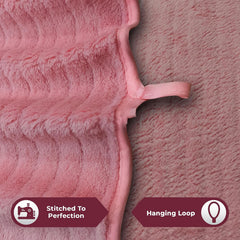 Enrich Homes Hand Small Towels 600 Gsm | Soft Microfiber Face Towels For Men & Women Kitchen & Bathroom Towel Set (Light Pink)- Set Of 4