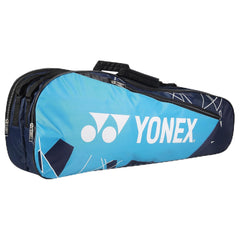 Yonex Badminton Kitbag BT5, 2 Zipper Compartment For Storage Of 3 Rackets & Clothes | Material - Nylon, Colour - Sky Blue Navy