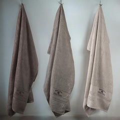 Osia Osia Bamboo Silk Bath Towels 1800 Gsm | Extra Soft Plush & Quick Dry High Absorbency With Large Size Towels (Grey, Beige & Brown) - 3 Pcs