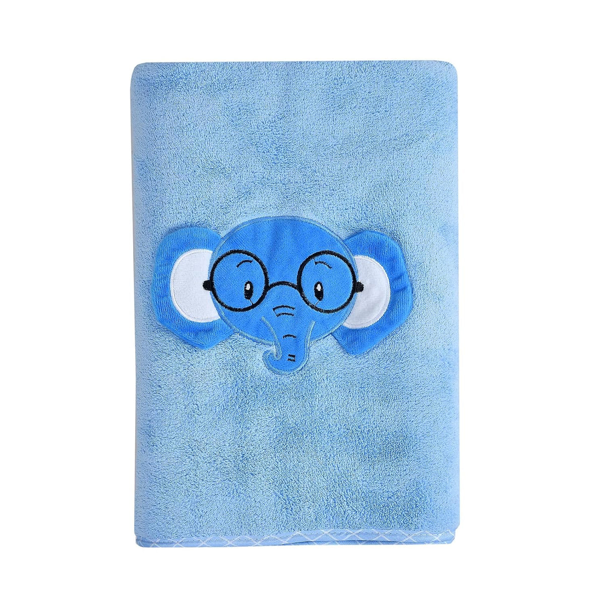 Urbanleaf Premium Microfiber Kids Bath Towels 300 Gsm | Quick Drying Towels For Unisex Kids Cartoon Print Baby Towel For Boys & Girls (Blue) 250tc