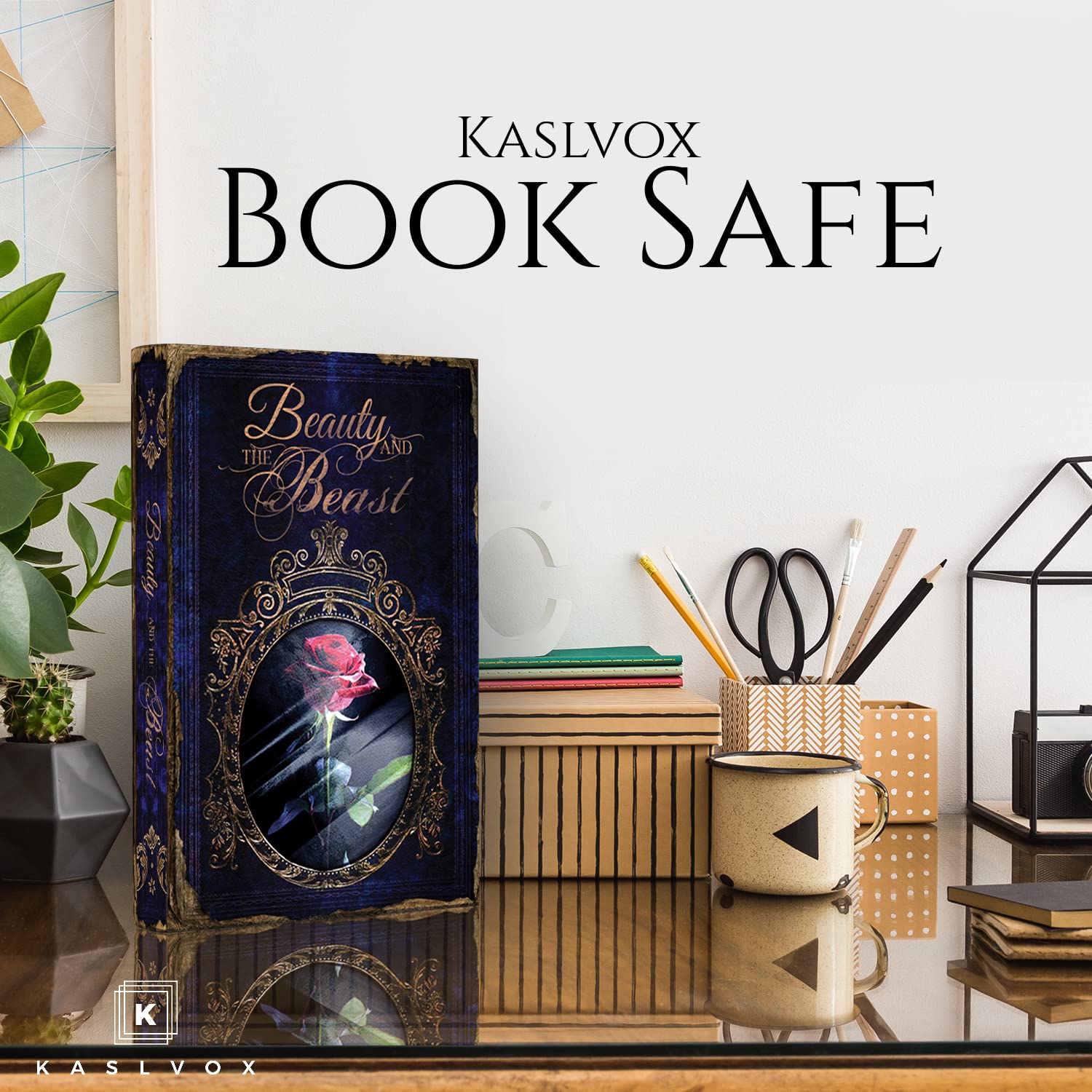 Hidden Safe Book Safe With Combination Lock - Diversion Safe, Secret Storage, Fake Book Box, Small Safe Box For Cash & Money - Book Safe Lock Box - Hidden Safes In Plain Sight , Colour - Multi