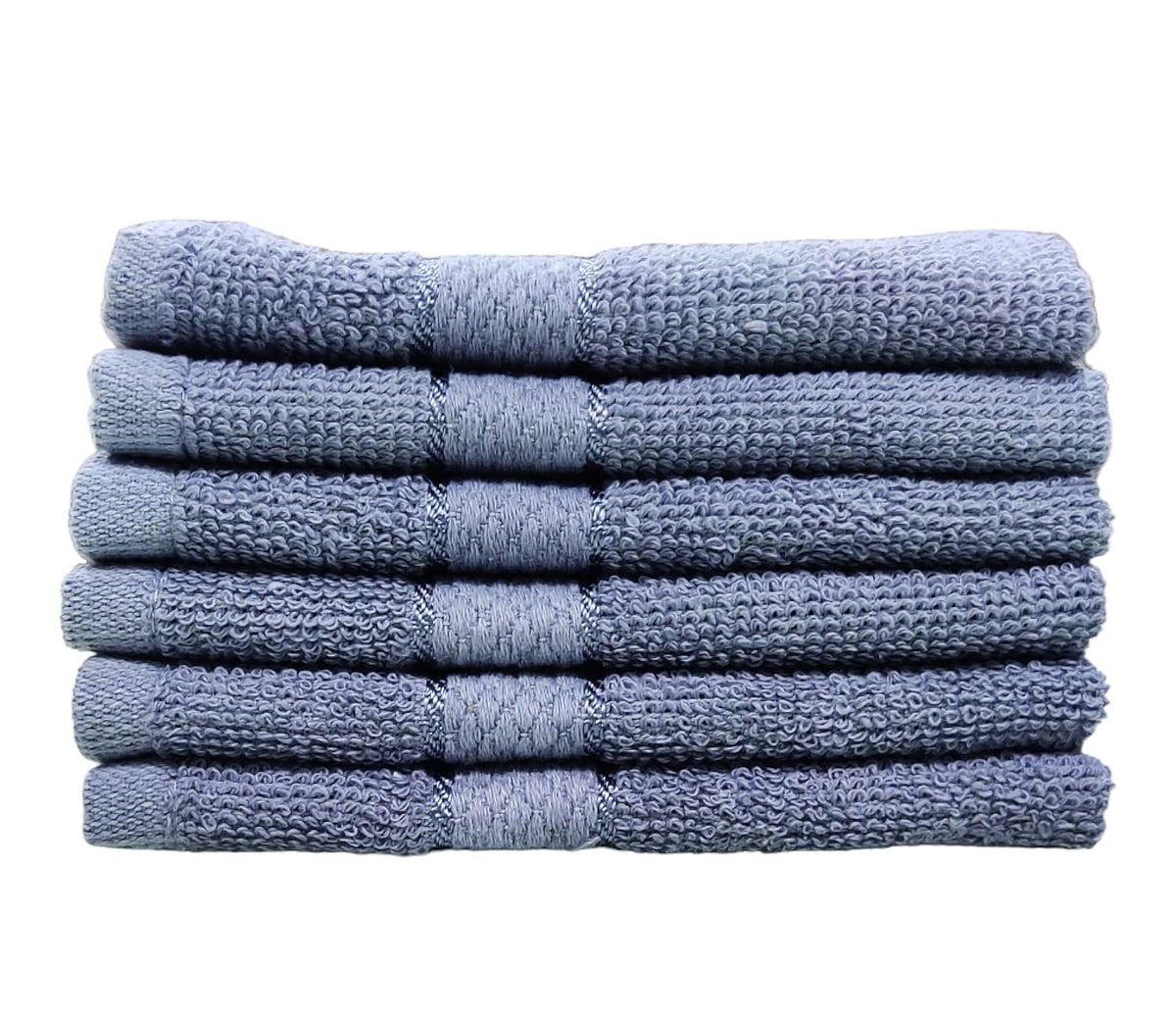 Caslino Small Cotton Face Towels 1800 Gsm | Soft & Absorbent Towel For Women & Men - Steel Grey (Set Of 18)