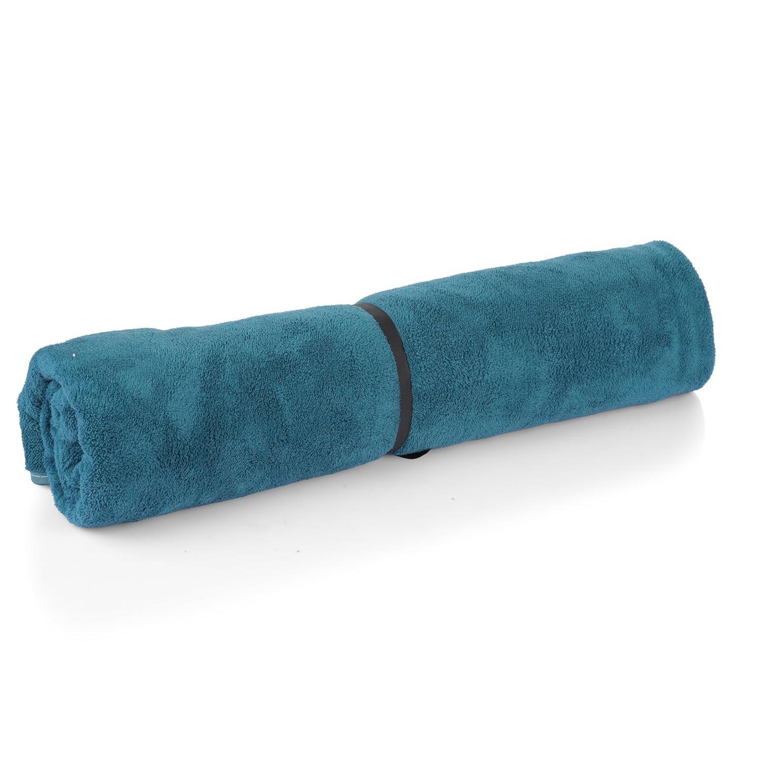 Glivary Microfiber Bath-Soft Towel 640 Gsm | With Hook Quick Dry Super Absorbent-Bath Towel For Men & Women (Greenish Blue & Purple) | Pack Of 2