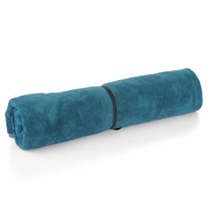 Glivary Microfiber Bath-Soft Towel 640 Gsm | With Hook Quick Dry Super Absorbent-Bath Towel For Men & Women (Greenish Blue & Purple) | Pack Of 2