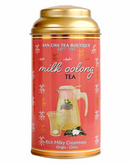 San-Cha Milk Oolong Tea - 50gm, 1.7 Ounce | Semi Fermented Tea & Lightly Oxidized Tea - Rich Milky Creaminess Whole Leaf Tea | Low Caffeine