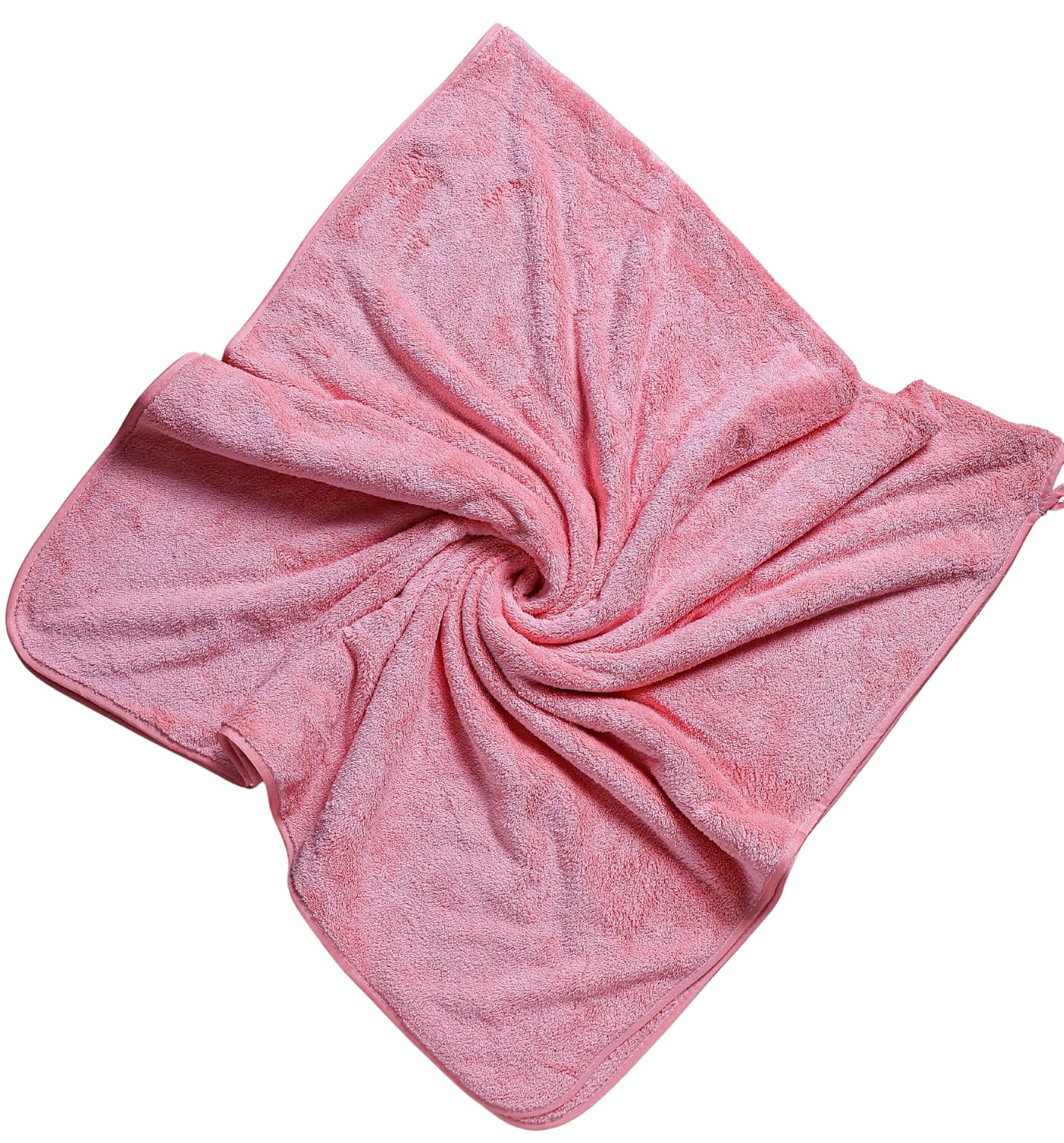 Fezora Microfiber Bath Towels 500 Gsm | Large Size Bath Towel- Super & Absorbent With Hook Quick Dry Towel For Men & Women (Orange)