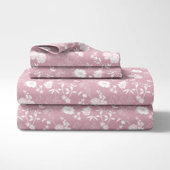 100% Pure Cotton Bedsheet For Double Bed With 2 Pillow Covers - 88 X 90 Inches, Blush Pink | Soft & Breathable Fabric | Comfortable For Daily Use