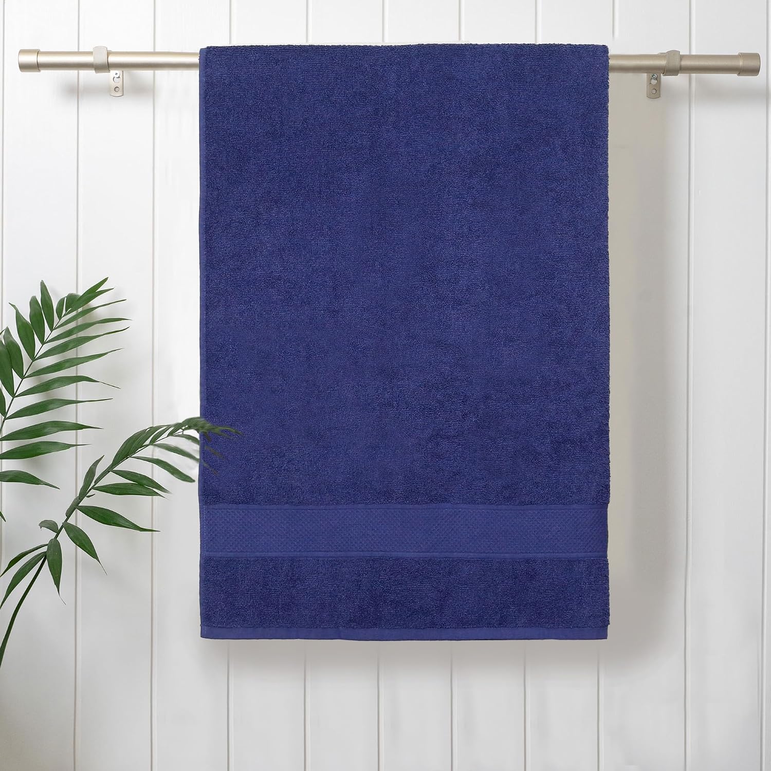 Mytrident 100% Cotton Bath Towels 450 Gsm | Trident Bath Towel Small Size - Soft & Absorbent | Urban Comfort (New Navy)