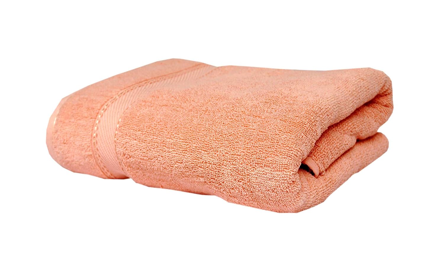 Space Fly Cotton Luxury Bath Towels 1200 Gsm (Peach & Sea Green)- Pack Of 2