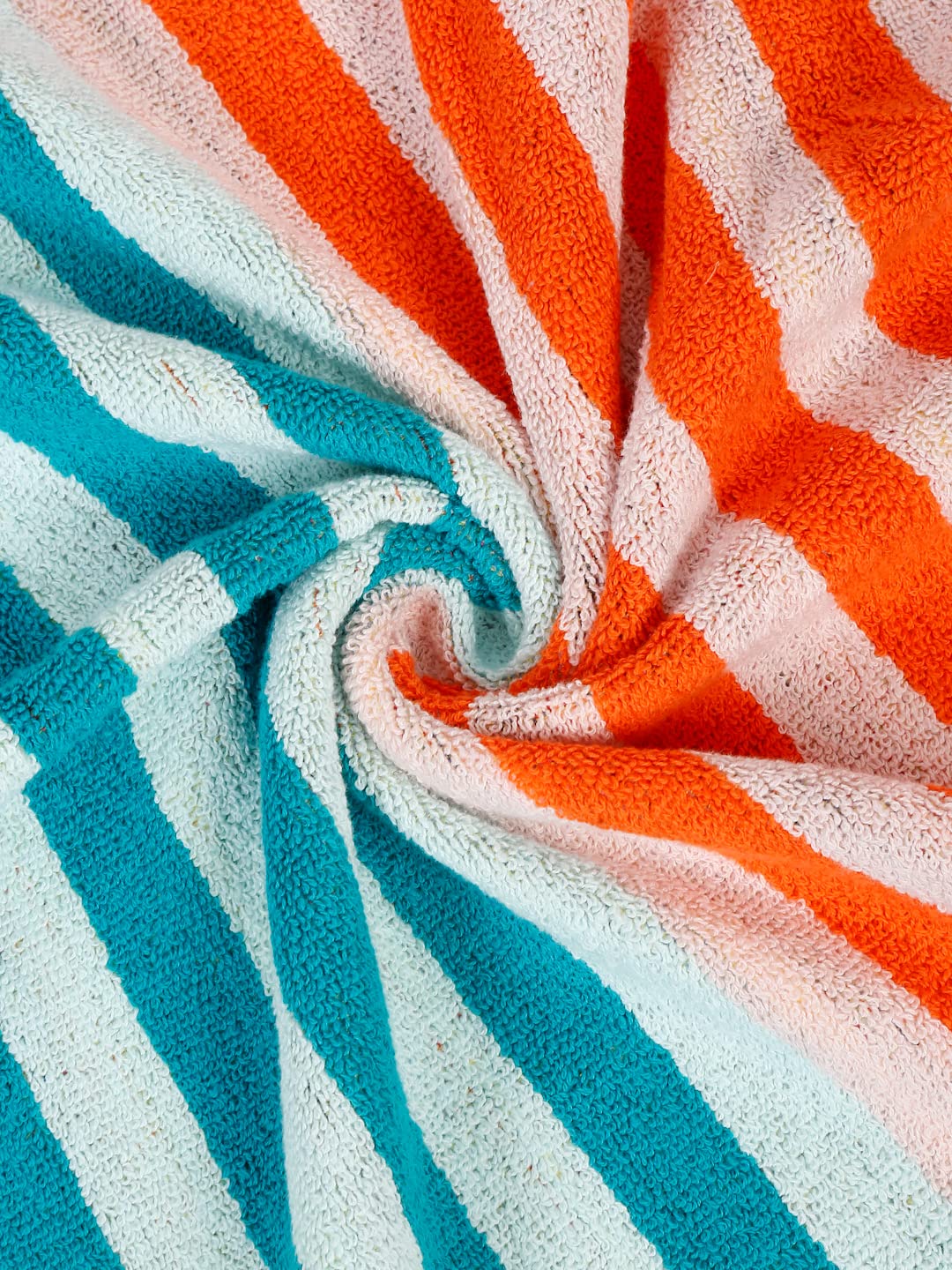 Ambra Linens Highly Absorbent Bath Towels 1 Kg | 100% Cotton, Soft & Plush All Seasons Use, Extra Large Size (Aqua)- Pack Of 2
