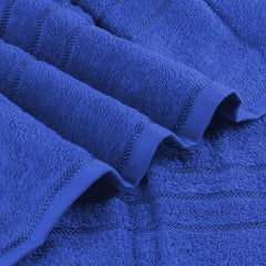 Sassoon Melrose 100% Cotton Hand Towel 400 Gsm | Highly Absorbent, Soft Material Perfect For Daily Use (Blue) -2 Piece