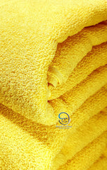 Lush Haven Decor Extra Large Big Men Bath Towel 500 Gsm | 100% Pure Cotton Full Size Xxxl Ultra Soft, Absorbent & Quick Dry Towel (Yellow)