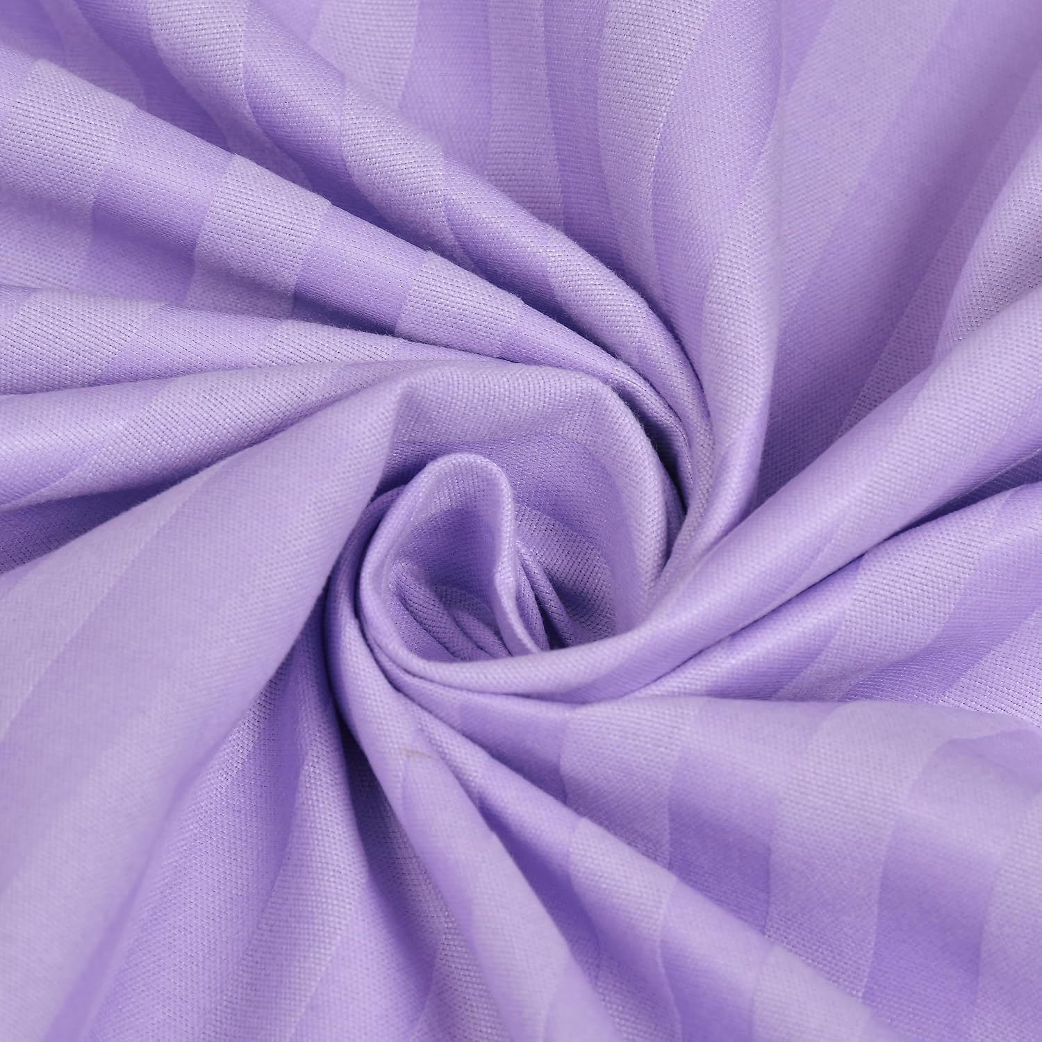 Cotton Elastic Fitted King Size Double Bed Bedsheet With 2 Pillow Covers - 72x78x6 Inches, Purple | Durable Bedsheets For Everyday Comfort