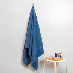Vilasiya Whisp Premium Bath Towel 550 Gsm | Soft, Lightweight, Quick Dry & Highly Absorbent Home, Travel (Blue)