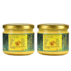 Pure Premium A2 Desi Gir Cow Ghee By The Roast | Highly Nutritious & Healthy Desi Ghee For Protact Eyesight | 600ml (300ml * 2) 20.2 Ounce | Jar Pack