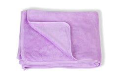 Glivary Microfiber Towels 640 Gsm | Bath-Soft Towel With Hook Quick Dry Super Absorbent-Bath Towel For Men & Women (Sky Blue & Purple) | Pack Of 2