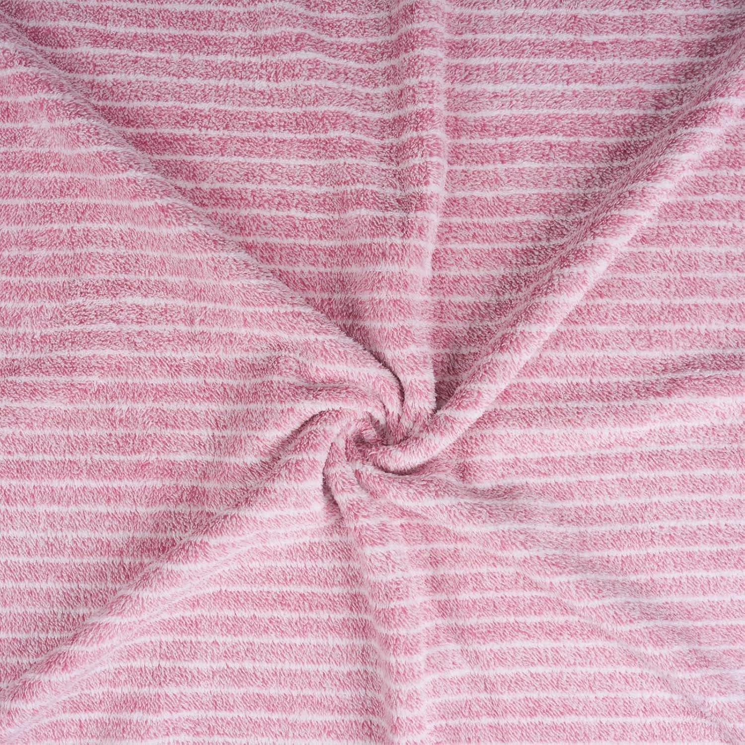 Black Gold The Finer Touch Microfiber Striped Hand Towel 200 Gsm | Soft & Quick Dry, Lightweight & Absorbent Face Towel (Pink) - Pack Of 1