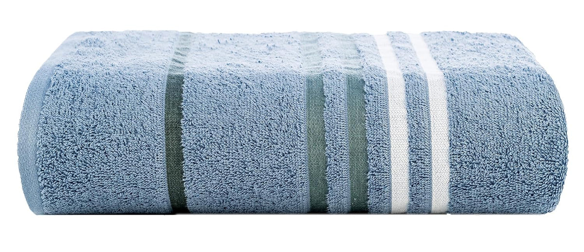 Casa Copenhagen Egyptian Cotton Exotic 1 Pcs Large Bath Towel 520 Gsm (Dusty Blue)