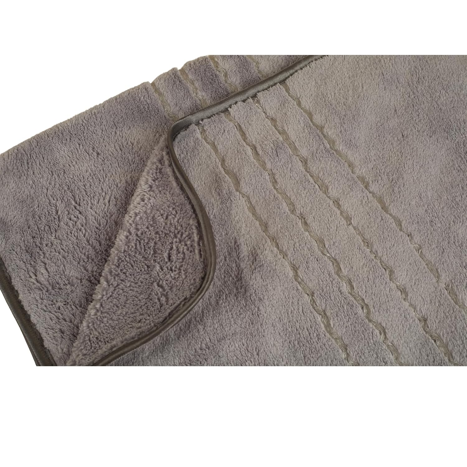 Hanker Velvet Touch Microfiber Bath Towel 600 Gsm | Ultra-Soft & Plush, Instant Dry Technology Large Size Bath Towel (Dark Gray)