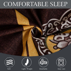 Microfiber Single Bedsheet Set With 1 Pillow Covers (60 X 90 Inches) Dark Brown | Durable & Long-Lasting | 144 Thread Count | Wrinkle Free