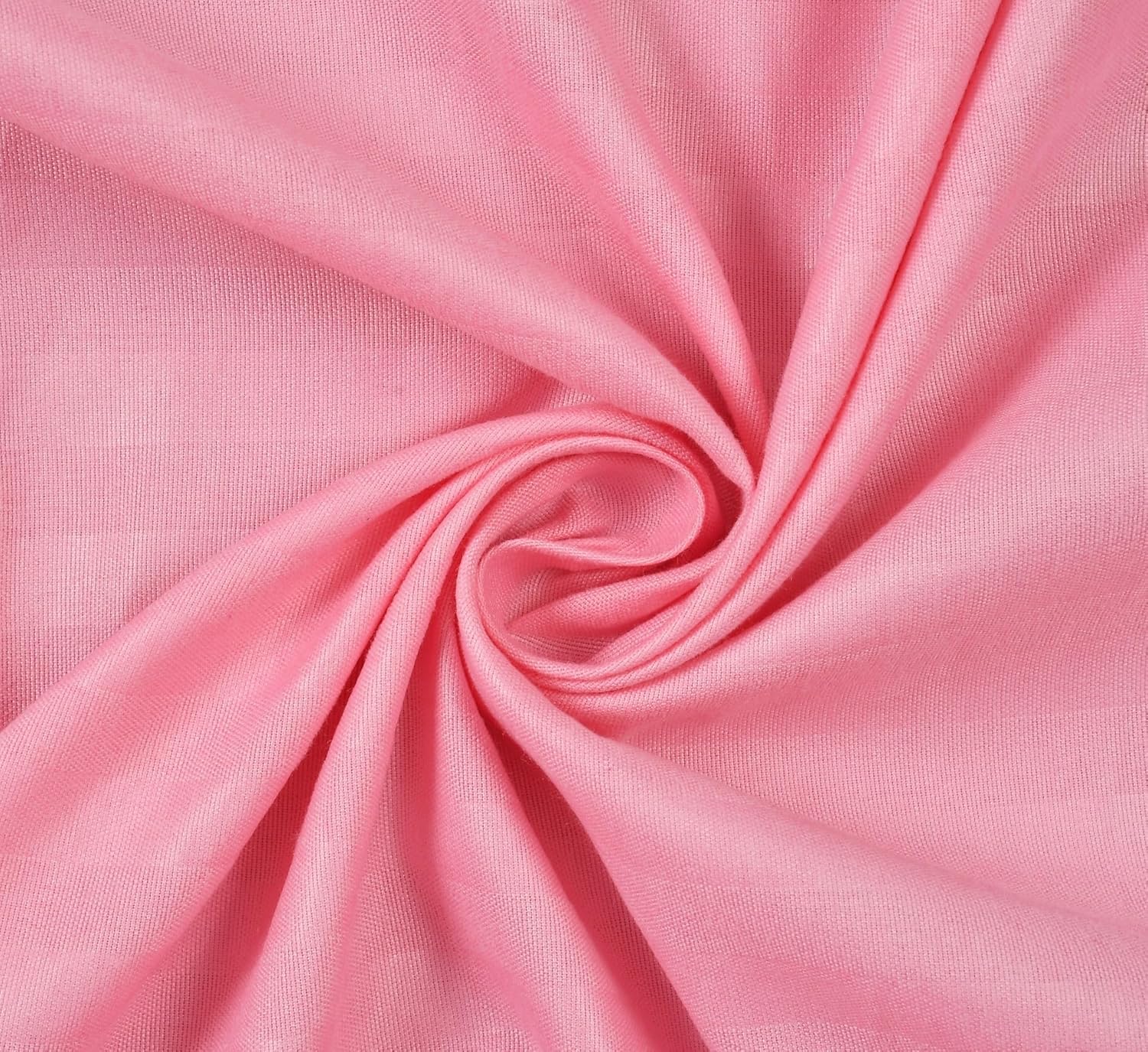 Pure Cotton Satin Stripes Plain King Size Bedsheet For Double Bed With Two Pillow Covers - 90x90 Inches, Baby Pink | Ideal For Daily Use & Gifting Bedsheet