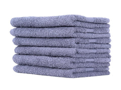Rushant 100% Combed Cotton Hand Towels 900 Gsm | Ultra Soft, Quick Dry & Super Absorbent For Home, Gym & Travel (Grey) - Set Of 6