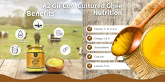 Premium A2 Cow Desi Ghee By Earthen Story | Ancient Bilona Method | Cultured Desi Ghee Good For Brain Health | 2 Litr (1Litr * 2) 67.6 Ounce | Jar Pack