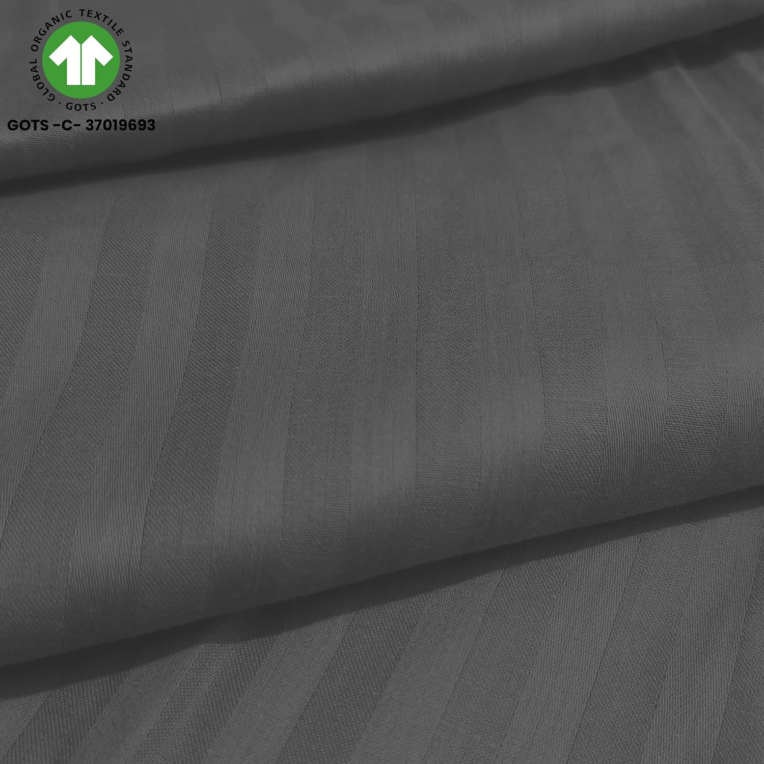 Cotton Flat Bedsheet For Queen With 2 Pillow Cover - 90 X 108 Inches, Grey | Ideal For Everyday Use Bedsheet - 300 Thread Count