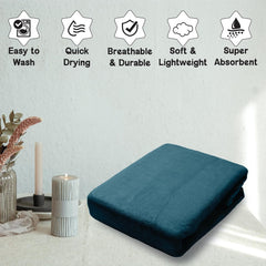 Housse Premium Microfiber Bath Towel 550 Gsm | Extra Large Quick Dry Towels Super Soft Plush | Ultra Absorbent For Home, Swimming, Sports, Travel (Jungle Green)