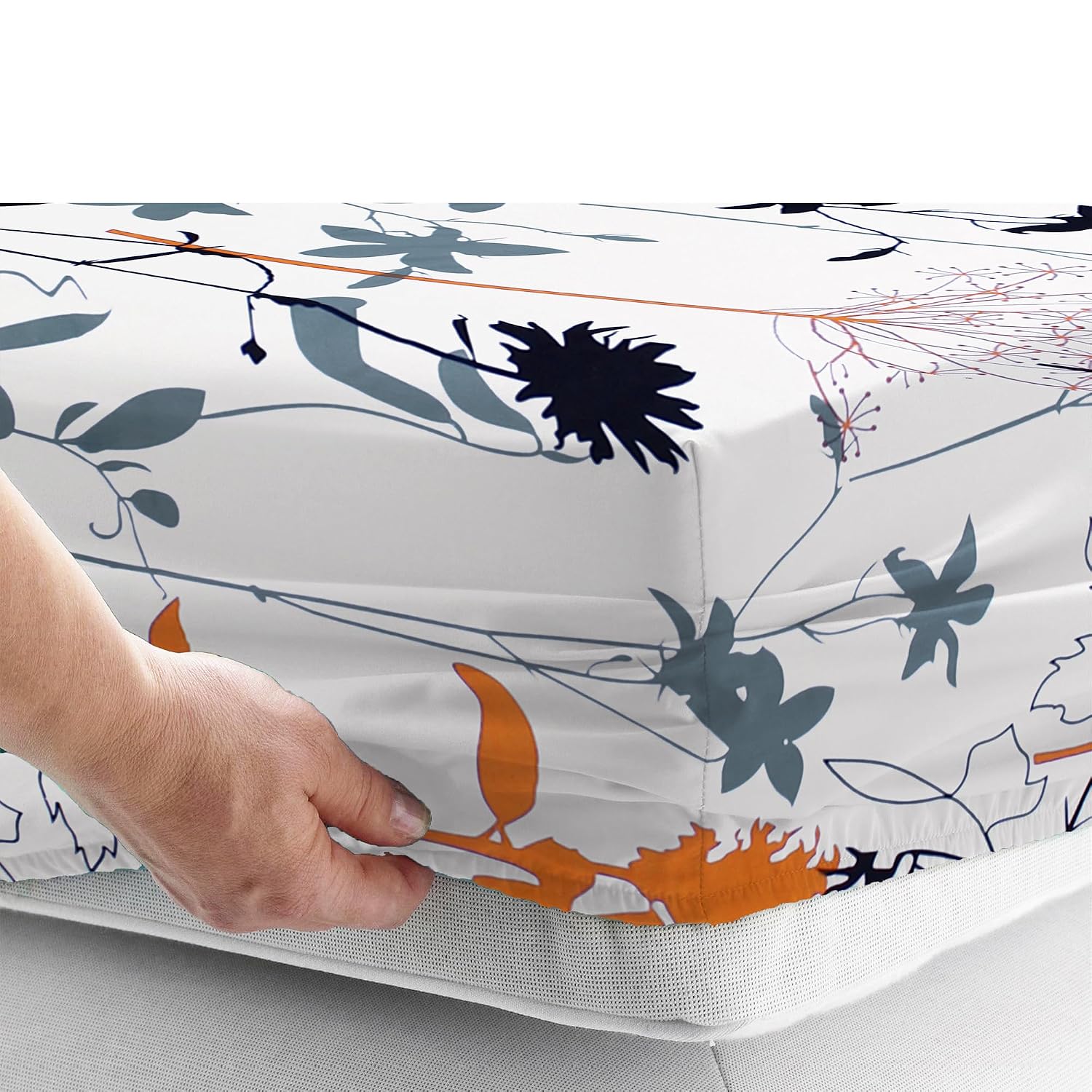 Bedsheet For Queen Size Bed With 2 Pillow Cover - 60 X 72 Inches, White | All Around Elastic Fitted Bedsheet - Perfect For Home Decor & Gifting