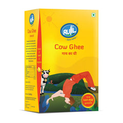 100% Natural Cow Ghee By Rufil | Delicious & Nutritious Healthy Desi Cow Ghee For Protact Eyesight | (500ml) 16.9 Ounce | Box Pack
